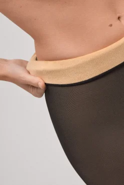 Panty térmico efecto velado estampado geométrico 160 denier<Ysabel Mora Outlet