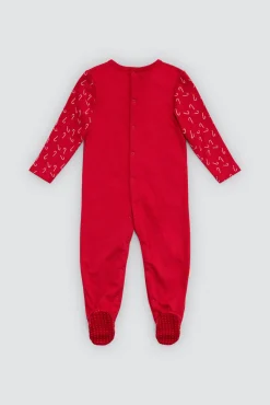 Pelele bebé afelpado estampado Navidad<Ysabel Mora Clearance