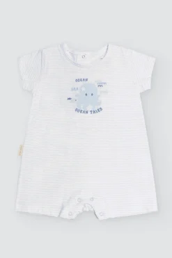 Pelele bebé corto Ocean Tales<Ysabel Mora New