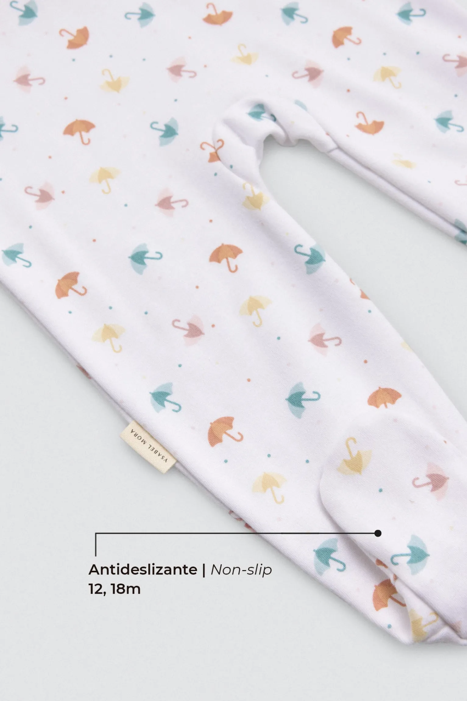 Pelele bebé manga larga estampado Rain<Ysabel Mora Outlet