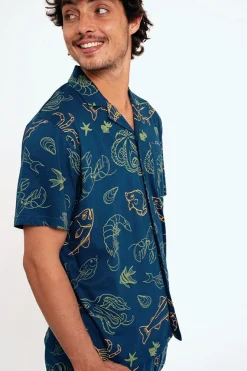 Pijama hombre corto algodón abotonado | MUYDEMI<Ysabel Mora New