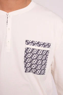 Pijama hombre largo algodón detalle bolsillo | MUYDEMI<Ysabel Mora Discount