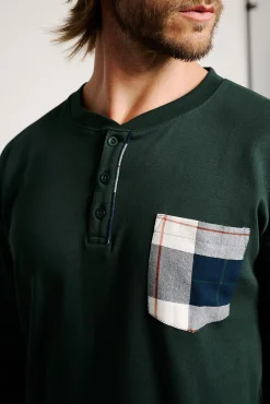 Pijama hombre largo estampado cuadros | MUYDEMI<Ysabel Mora Clearance