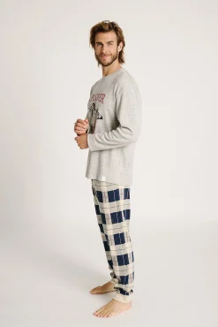 Pijama hombre largo pantalón cuadros Explorer | MUYDEMI<Ysabel Mora Sale