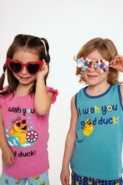 Pijama infantil corto algodón Good Duck rosa | MUYDEMI<Ysabel Mora Outlet