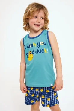Pijama infantil tirantes algodón Good Duck azul | MUYDEMI<Ysabel Mora Hot