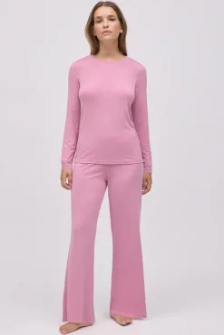 Pijama largo extra suave de modal pantalón ancho<Ysabel Mora Clearance