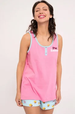 Pijama mujer corto algodón estampado Summer | MUYDEMI<Ysabel Mora New