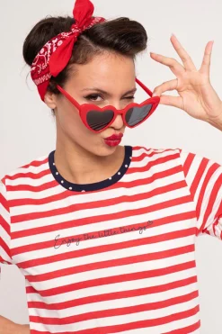 Pijama mujer corto algodón estampado rayas y lunares | MUYDEMI<Ysabel Mora New