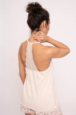 Pijama mujer corto detalle espalda estampado | MUYDEMI<Ysabel Mora Discount