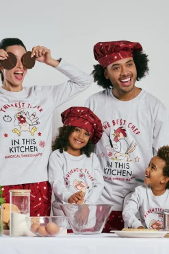 Pijama mujer largo algodón estampado Chef | MUYDEMI<Ysabel Mora Outlet