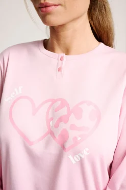 Pijama mujer largo estampado corazones | MUYDEMI<Ysabel Mora Outlet
