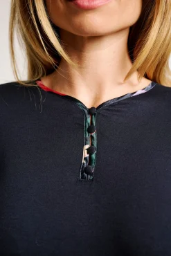 Pijama mujer largo pantalón satinado flores | MUYDEMI<Ysabel Mora Sale