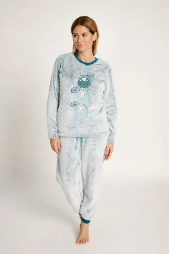 Pijama polar mujer estampado ovejas | MUYDEMI<Ysabel Mora Sale