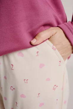 Pijama polar mujer estampado erizo | MUYDEMI<Ysabel Mora