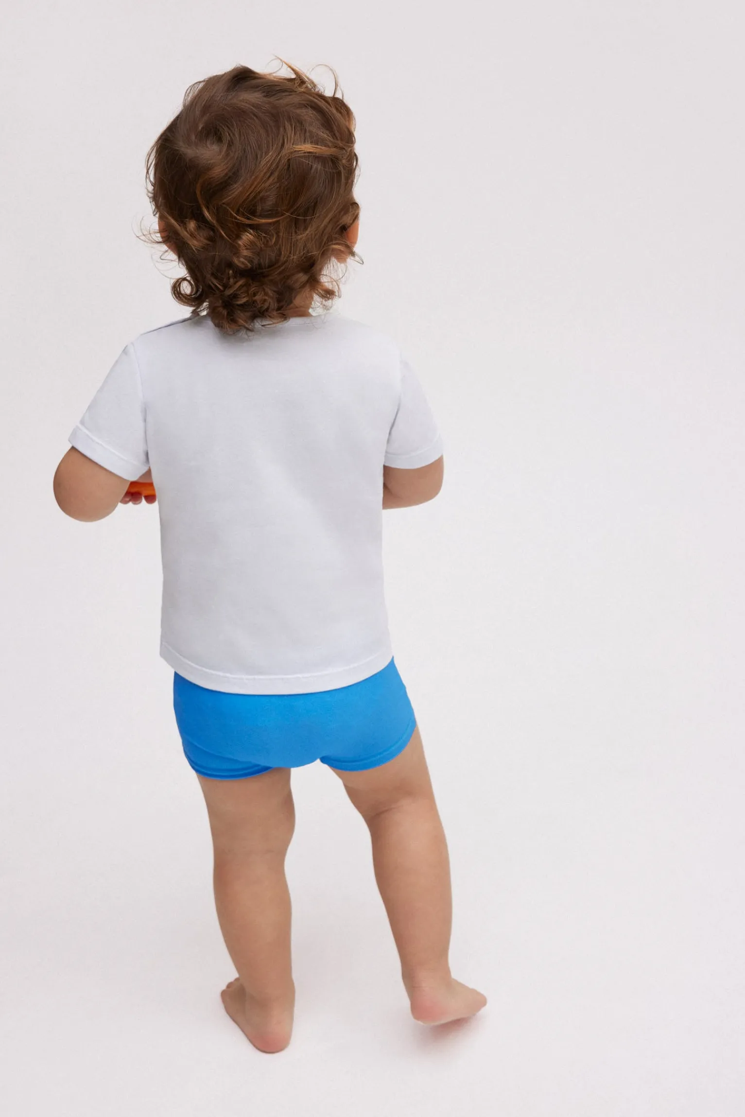 Set bebé bañador bóxer y camiseta blanca pulpo<Ysabel Mora Online