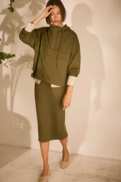 Sudadera con capucha fluida<Ysabel Mora