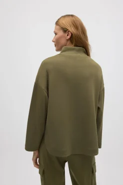 Sudadera con cuello fluida<Ysabel Mora Outlet