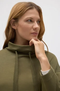 Sudadera con cuello fluida<Ysabel Mora Outlet