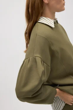 Sudadera mangas abullonadas fluida<Ysabel Mora Sale