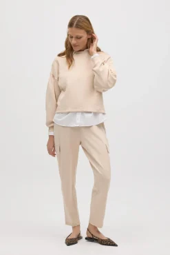 Sudadera mangas abullonadas fluida<Ysabel Mora Best