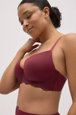 Sujetador con aro con relleno de encaje copas B y C<Ysabel Mora