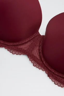 Sujetador con aro con relleno de encaje copas B y C<Ysabel Mora