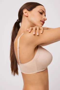 Sujetador con aro con relleno nude<Ysabel Mora