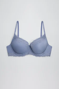 Sujetador con aro con relleno con encaje copas B y C<Ysabel Mora Sale