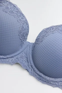 Sujetador con aro con relleno con encaje copas B y C<Ysabel Mora Sale
