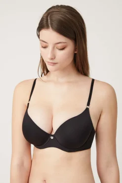 Sujetador con aro con relleno negro<Ysabel Mora New