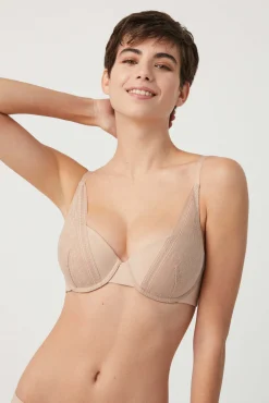 Sujetador con aro con relleno nude<Ysabel Mora Sale
