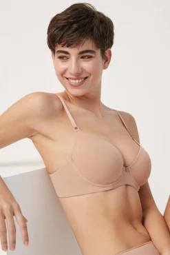 Sujetador con aro con relleno nude<Ysabel Mora Best