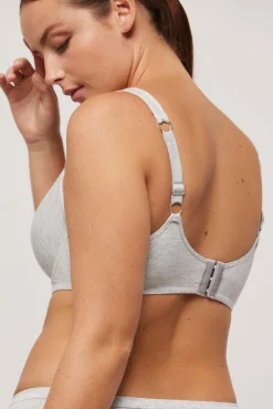 Sujetador con aro sin relleno algodón y modal gris<Ysabel Mora New