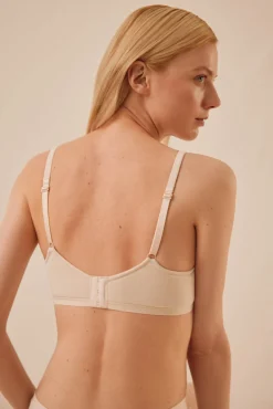 Sujetador de capacidad con aro sin relleno marfil<Ysabel Mora New