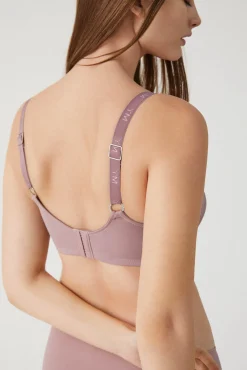 Sujetador de capacidad con aro sin relleno lila<Ysabel Mora