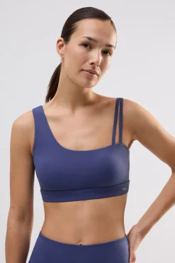 Sujetador deportivo asimétrico sujeción ligera marino<Ysabel Mora Sale