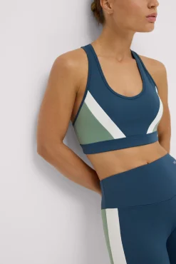 Sujetador deportivo color block con relleno extraíble<Ysabel Mora