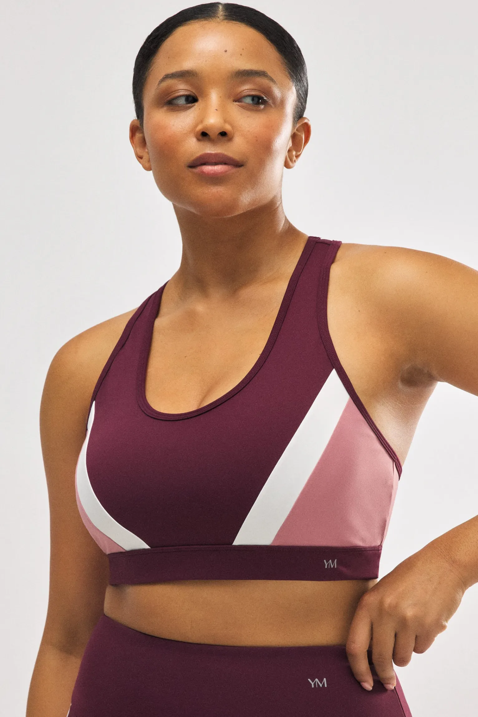 Sujetador deportivo color block con relleno extraíble<Ysabel Mora Sale