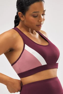 Sujetador deportivo color block con relleno extraíble<Ysabel Mora Sale