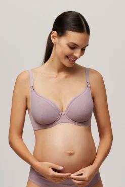 Sujetador lactancia con aro sin relleno lila<Ysabel Mora Clearance