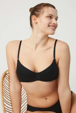 Sujetador push up con aro con relleno negro<Ysabel Mora Best