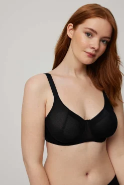 Sujetador reductor con espalda anatómica y reforzada negro<Ysabel Mora New