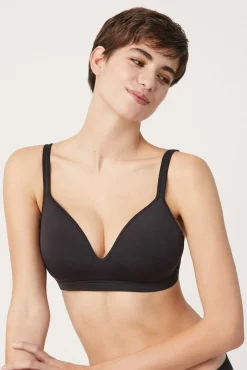 Sujetador sin aro con relleno negro<Ysabel Mora Sale