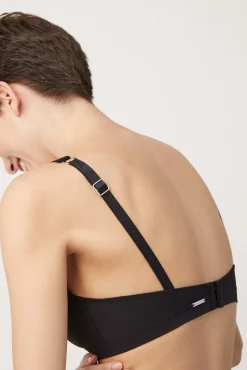 Sujetador sin aro con relleno negro<Ysabel Mora Sale