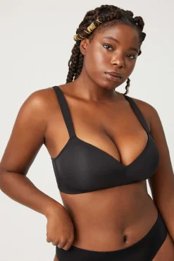Sujetador sin aro con relleno negro<Ysabel Mora New