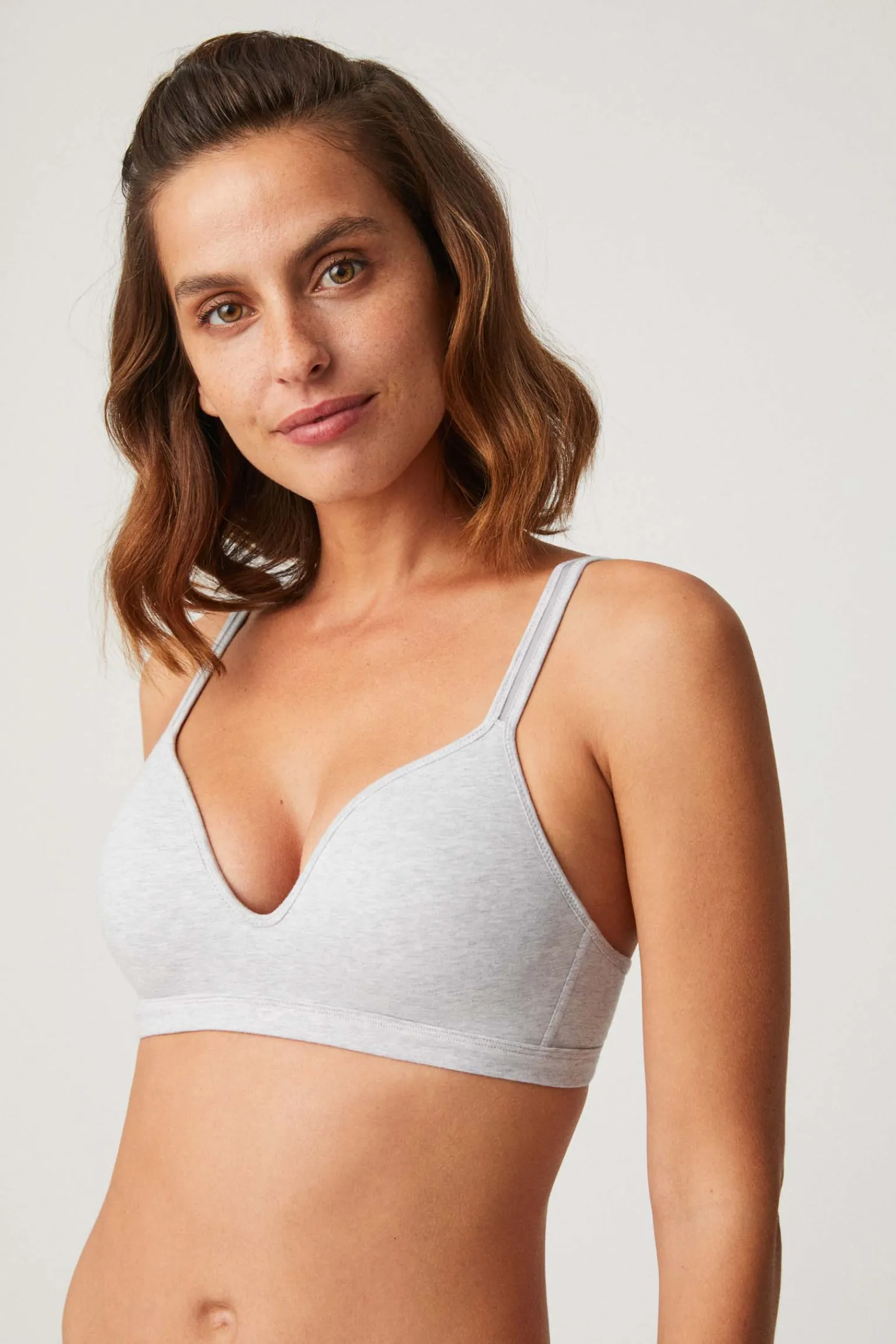 Sujetador sin aro con relleno algodón y modal<Ysabel Mora New