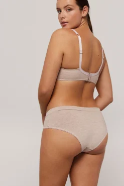 Sujetador sin aro con relleno algodón orgánico copas C y D beige<Ysabel Mora Sale