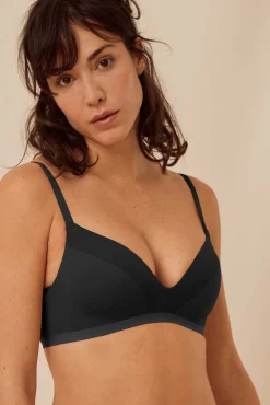 Sujetador sin aro con relleno negro<Ysabel Mora Outlet