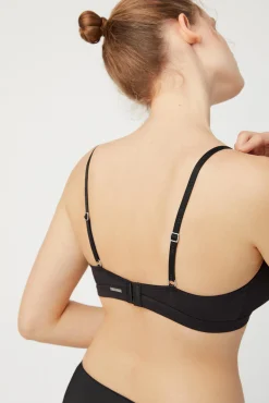 Sujetador sin aro con relleno algodón y modal negro<Ysabel Mora New